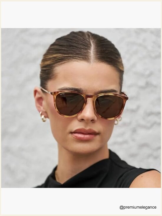 Polarized Round Sunglasses for Women UV400 Lightweight Retro